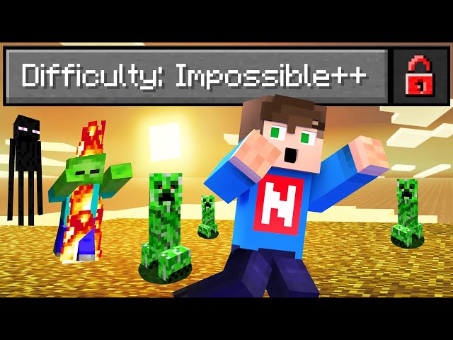 IMPOSSIBLE DIFFICULTY Added to MINECRAFT! (Survive)