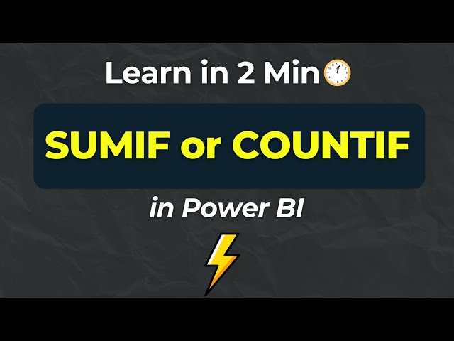 How to Use SUMIF or COUNTIF in Power Query