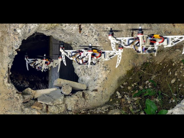 The Foldable Drone: A Morphing Quadrotor that can Squeeze and Fly