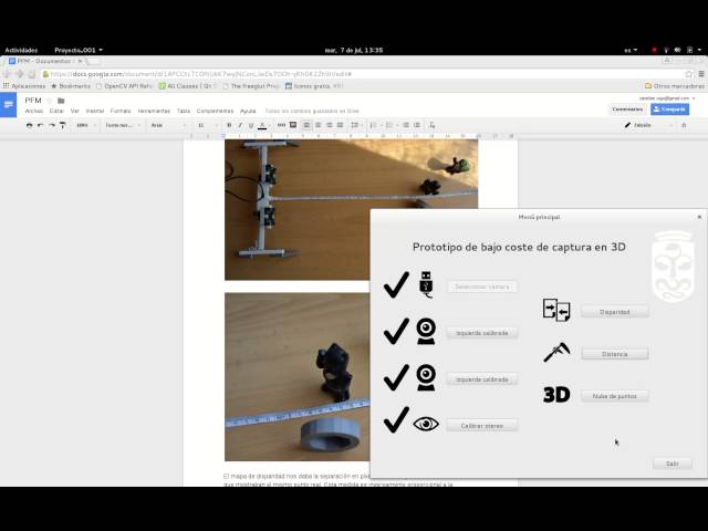 Distancias con openCV y cámaras estéreo