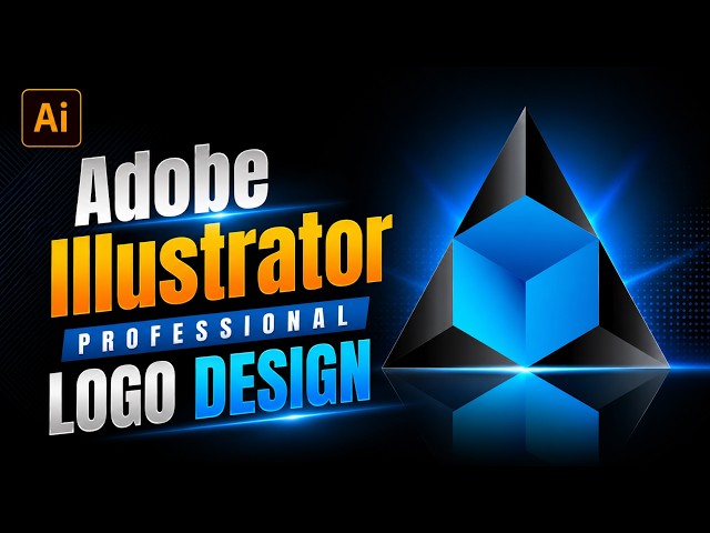 Adobe Illustrator Professional Logo Design | Easy 3D Logo Tutorial Bangla #logo #illustrator