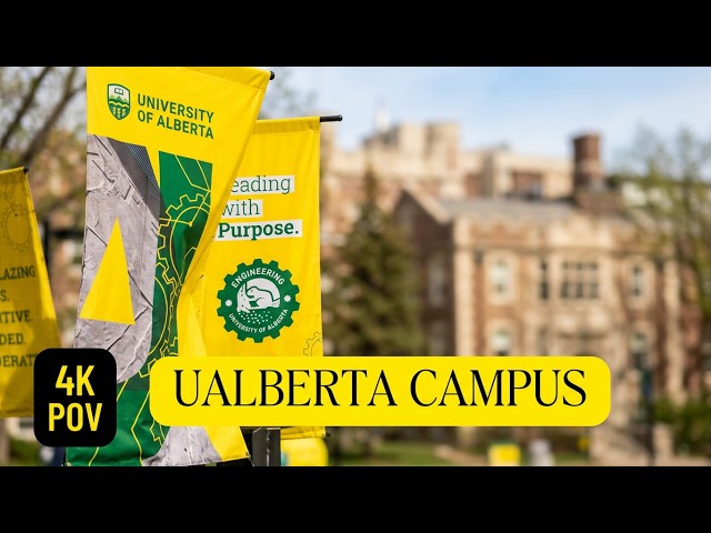 University of Alberta Campus Tour 🎓 | Explore UAlberta North Campus in 4K | Edmonton | POV Walk ASMR