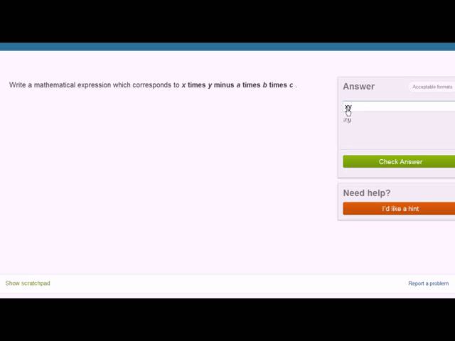 04   Writing and interpreting expressions   08   Writing expressions 3 exercise example 3