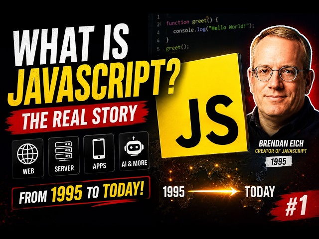 What is JavaScript? 🤯 The REAL Story Behind JavaScript | JavaScript Deep Dive #1