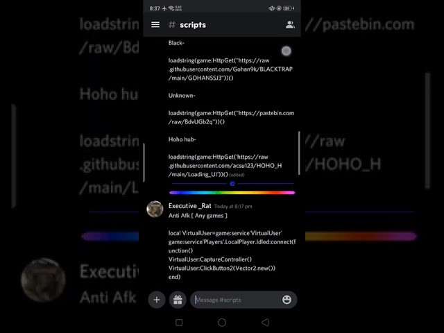 Roblox mobile Scripts