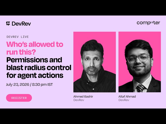 Who's allowed to run this? Permissions and blast-radius control for agent actions