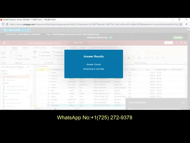 Sam Access Module 1 And 2 Exam | Access Module 1 Sam Exam | Help In Module 2 3 4 5 & 6 7 8 Sam Exam