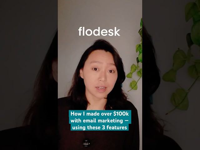 how i made over $100k with #Flodesk email marketing using these 3 features #FlodeskPartner