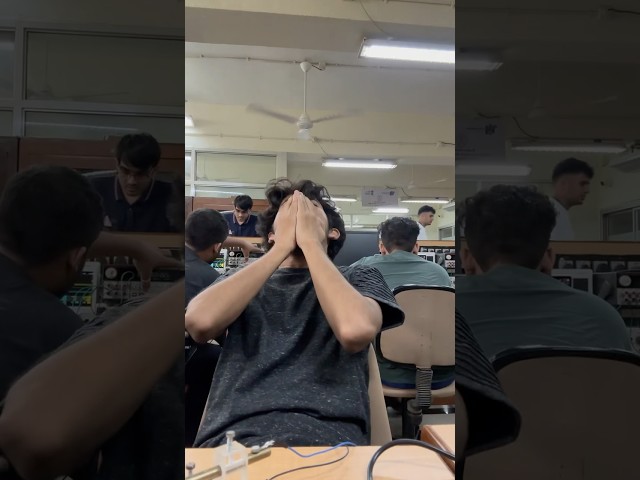 Analog Lab ❌ Devices lab￼ ft Reading nhi aayegi  #ee #lab #minivlog  #funny #relatable #electrical