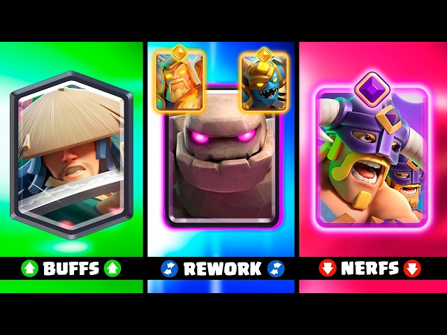🚨 OFFICIAL BALANCE CHANGES ✅ SEASON 87 🫪 | clash royale season 87 news