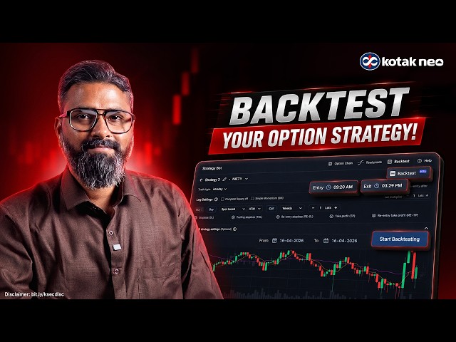 How to Use Backtesting for Options Trading in Kotak Neo | Nifty & Bank Nifty Strategies