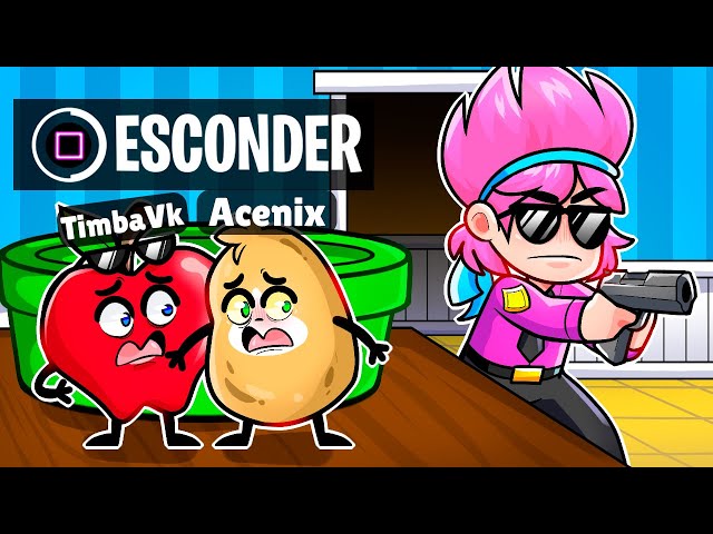 Nos CONVERTIMOS en OBJETOS en ROBLOX 😂 EL ESCONDITE con LOS COMPAS