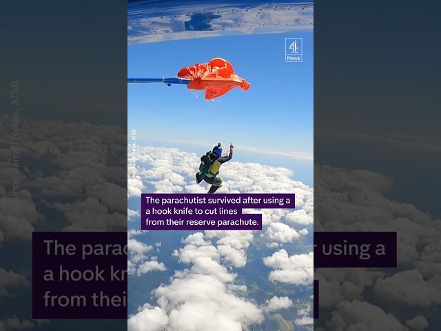 Skydiver survives parachute tangle at 15,000 ft