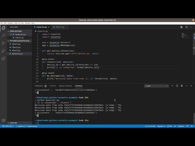 Using Sessions to Identify Raspberry Pi Clients Python Socket.IO