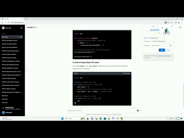 common use of python sys library linkedin