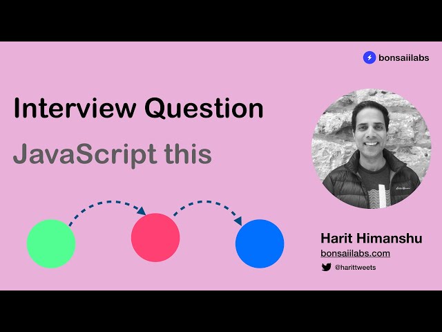 Interview Question - JavaScript this keyword in object