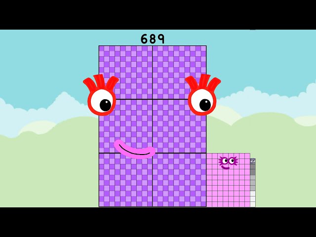 Numberblocks 680 to 700  Counting 680–700 for Kids  Learn Big Numbers & Fun Addition Practice