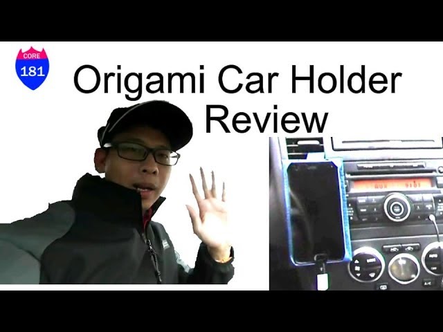 How I apply my origami car phone mount