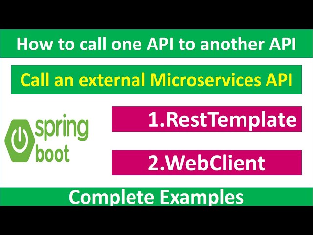 @RestTemplate @WebClient RestTemplate and WebClient use with example