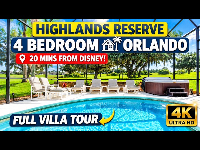 Orlando Vacation Rental on Highlands Reserve with Golf Course Views. ID 6317 VR360