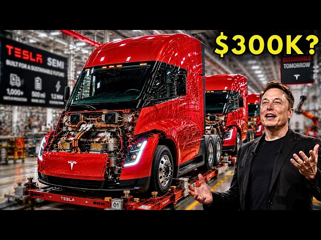 TESLA SEMI SHATTERS Its 2017 Promise — $300K Now Buys 1.2MW Charging