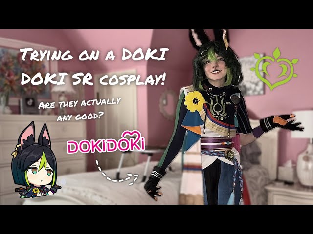 Trying a DOKI DOKI cosplay for the FIRST TIME // cosplay rating + review