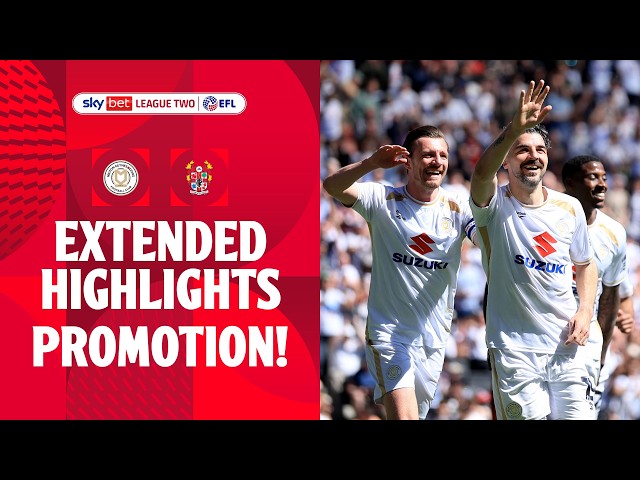 PROMOTION! | MK Dons v Tranmere Rovers extended highlights
