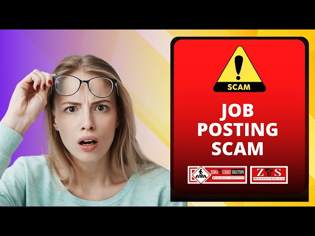 ALERT: Job Posting Scam| Save Yourself from Job Scam| Red flags of Job Scams