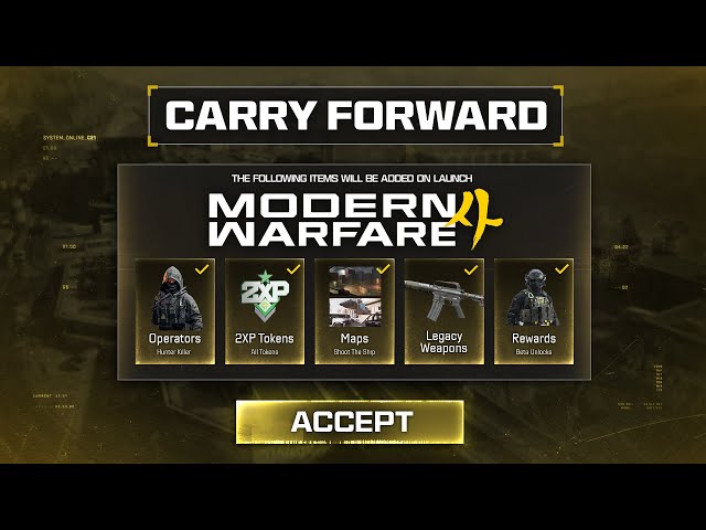 The FINAL MW4 Carry Forward Update...