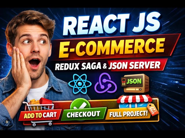 React JS E-Commerce Website | Redux Saga & JSON Server | Complete Shopping App #reactjs