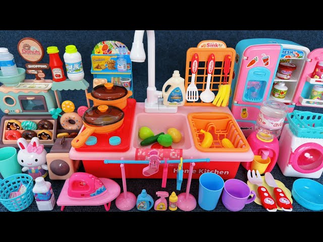 9 Minutes Satisfying with Unboxing Automatic Kitchen Sink & Refrigerator Playset ASMR | Review Toys