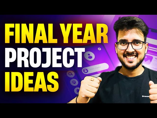 Final Year Project Ideas ❤️ Projects for Computer Science Students #engineering #jobs