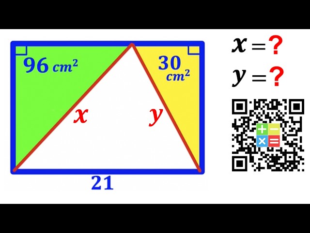 Can you solve for X and Y? | (Rectangle) | #math #maths | #geometry