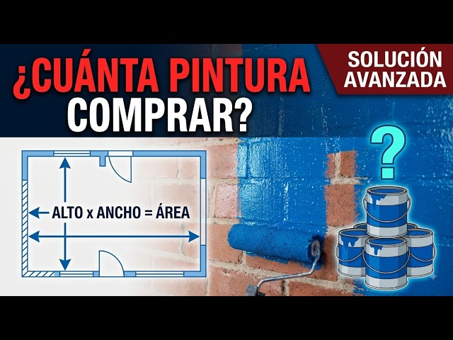 Calcular Área y Galones de Pintura para una Pared | Nivel 3 (Avanzado)
