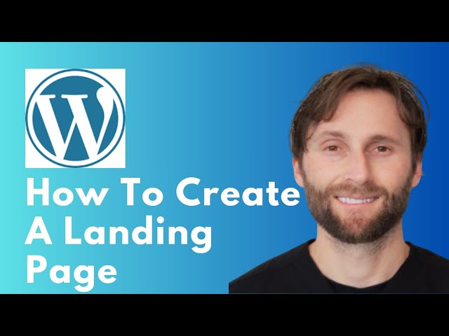 How to Create a Landing Page in WordPress [Full Guide 2026]