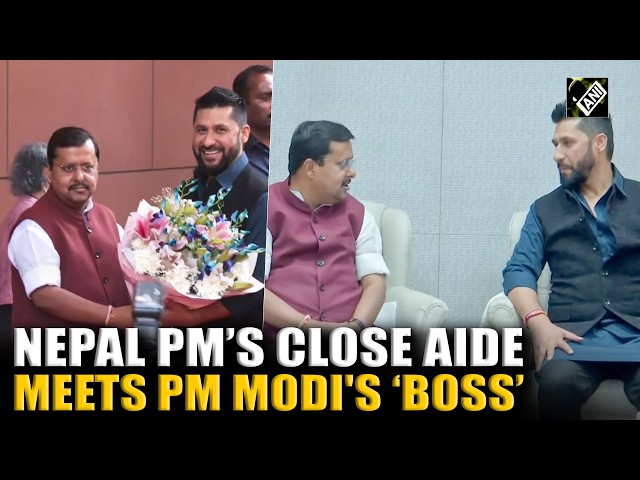Nepal ruling party head Lamichhane meets PM Modi's 'Boss', BJP Chief Nitin Nabin in Delhi