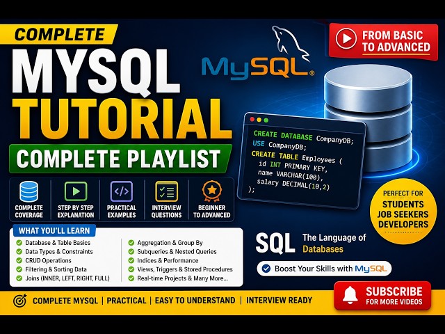 MySQL Tutorial #4 | SELECT Statement in MySQL | Display All Records & Specific Columns
