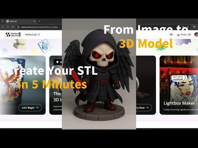 Image to STL with MakerLab & Blender – Chibi in 1 Minute