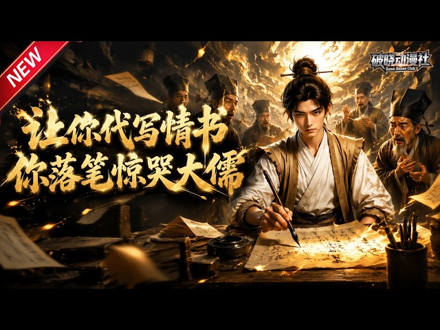 MULTISUB📢新番上线《让你代写情书，你落笔惊哭大儒》#最新漫剧 #漫剧合集 #一口气看完 #动漫 #anime #AI漫剧 #破晓动漫社