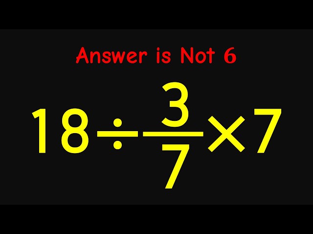 99% Get This Easy Math Problem Wrong!