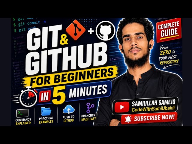 Git & GitHub for Beginners in 5 Minutes 🚀 | Learn Git from Zero