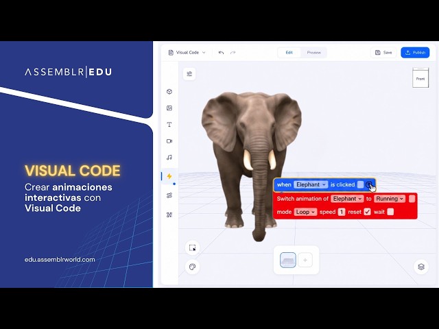 Assemblr EDU | Crear animaciones interactivas con Visual Code