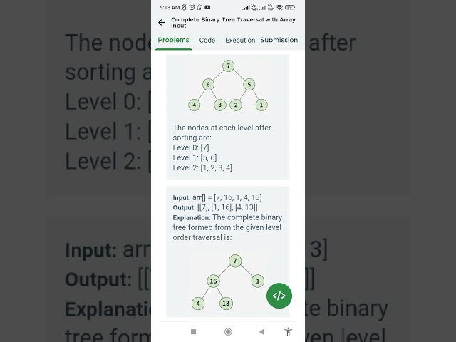 DSA Coding challenge: Complete Binary Tree Traversal with Array Input