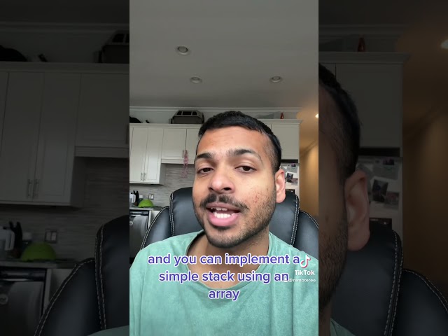 How does a stack data structure work?