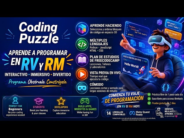 【CodingPuzzle】Curso de Python 001 ~ Conceptos básicos de Python ~【Meta Quest】