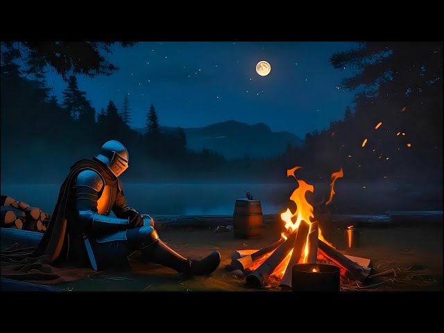 Lonely Knight Jazz 🌙🔥 | Cozy Night Jazz for Deep Sleep & Reflection