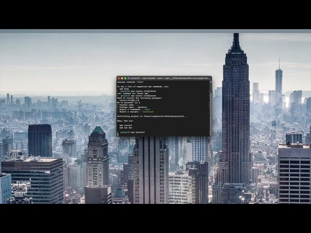 Starting A JavaScript React Project On Macbook M1 in a few minutes