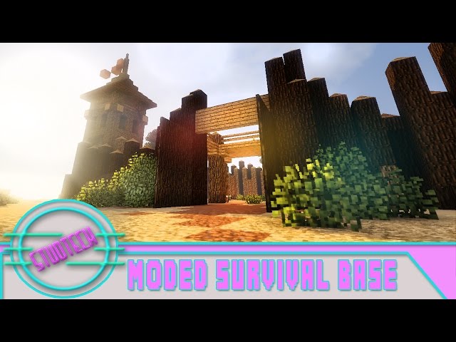 Minecraft: Modded Survival Base Build - Old West Fort   (Stud Tech Ep.1)