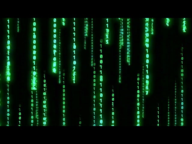Binary Code Rain Animation 10 Hours | Relaxing 4K Background for Focus & Memory
