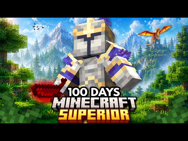 I Survived 100 Days in SUPERIOR RPG but I'm OP!
